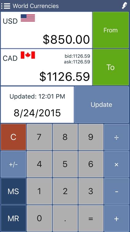 currency converter calculator by date.
